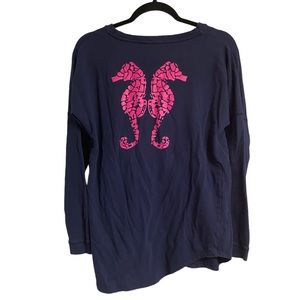 Crown and Ivy seahorse long sleeve shirt